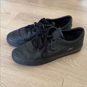 Converse Black Leather Men's Sneakers 11